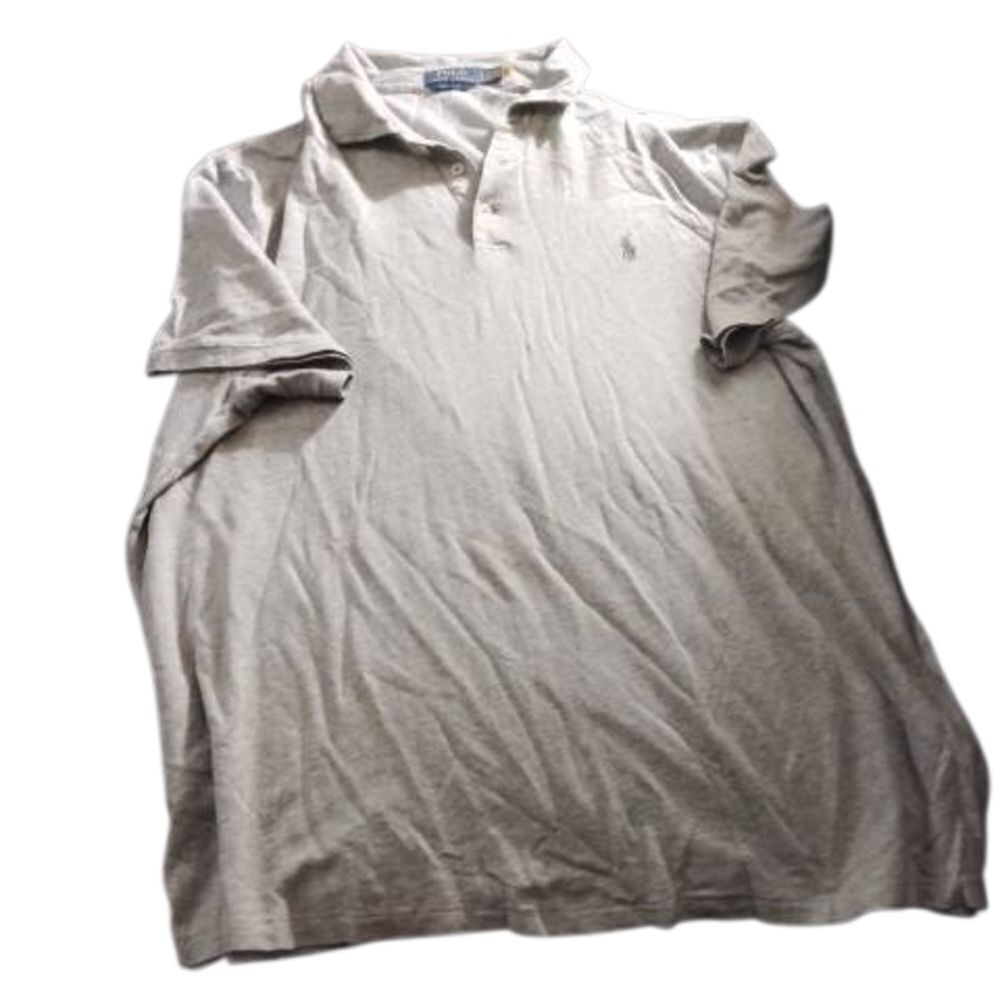 Polo by Ralph Lauren Gray Polo Shirt Casual Style(Lint Under Both Armpits)(39) - Picture 2 of 6